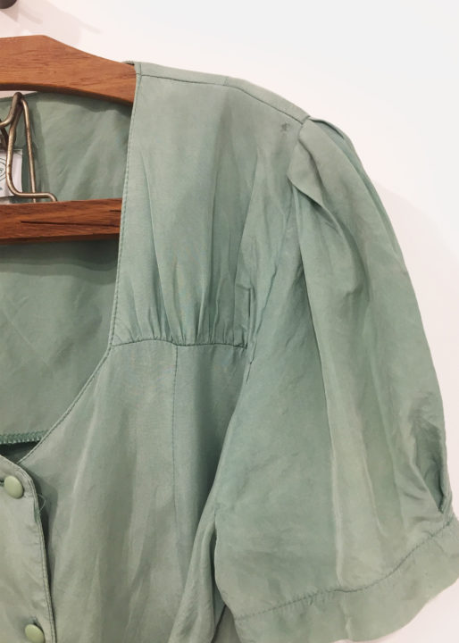Green Sage Vintage 1940’s Rayon Tea Dress – Jimmy Buffalo