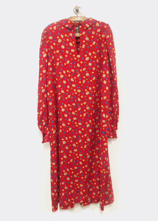 Red Vintage Ditsy Midi Length Dress – Jimmy Buffalo