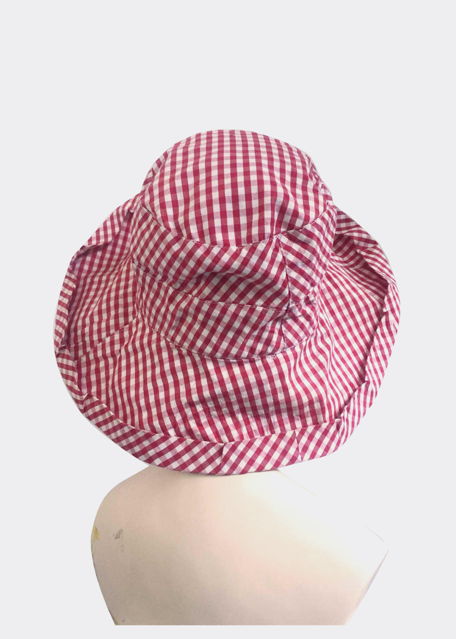 Red Gingham Vintage Bucket Hat Wide Brim Jimmy Buffalo